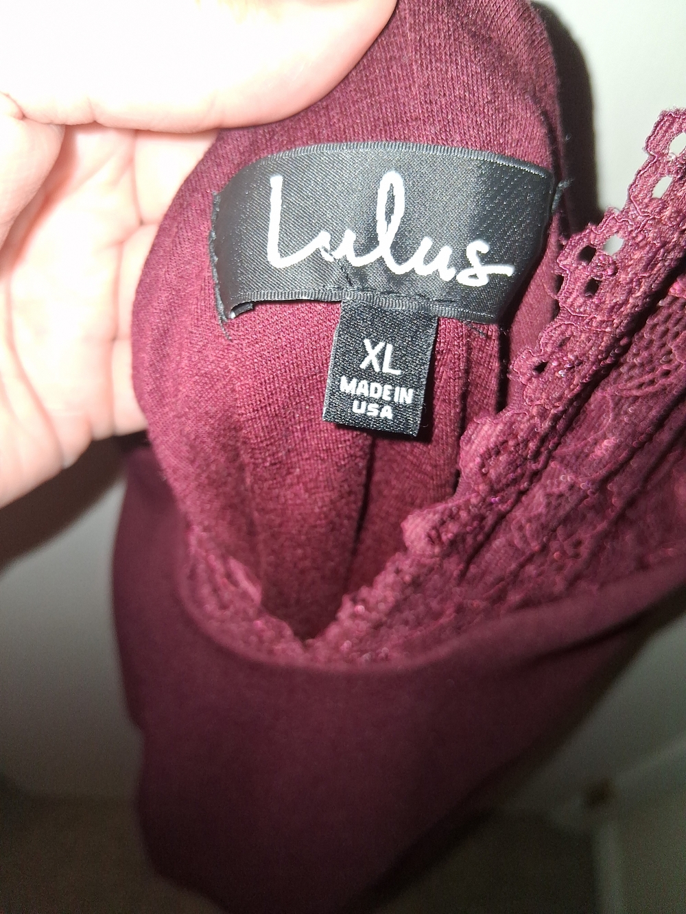 Lulu's Burgundy Backless Dress